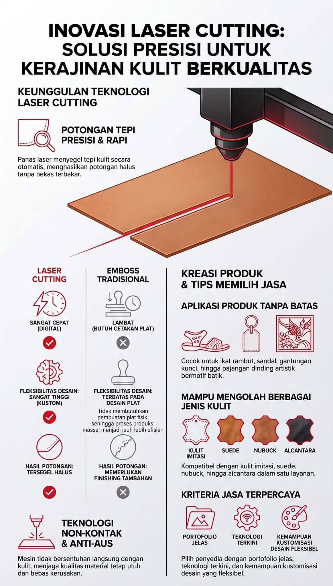 Jasa Laser Cutting Kulit