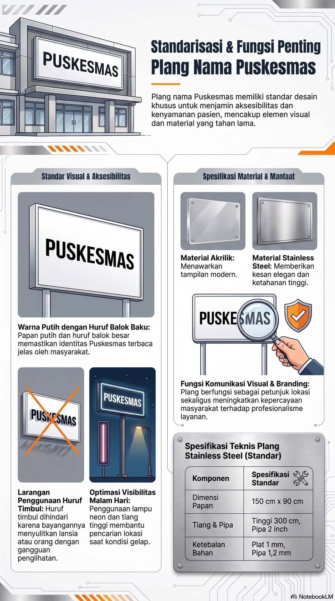 Plang Nama Puskesmas
