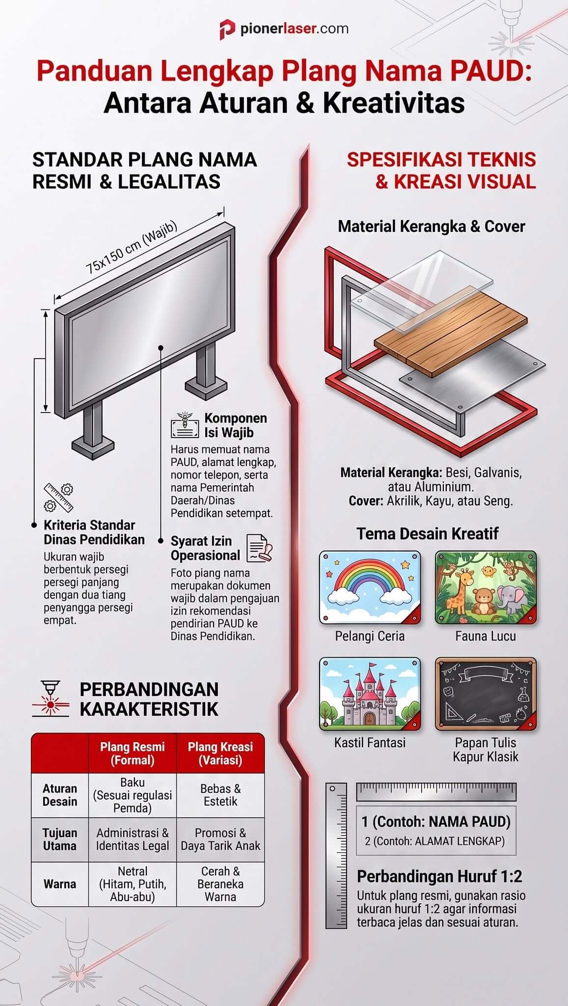 Plang Nama PAUD