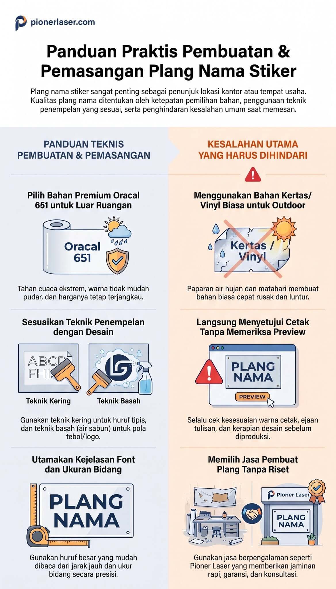 Plang Nama Stiker