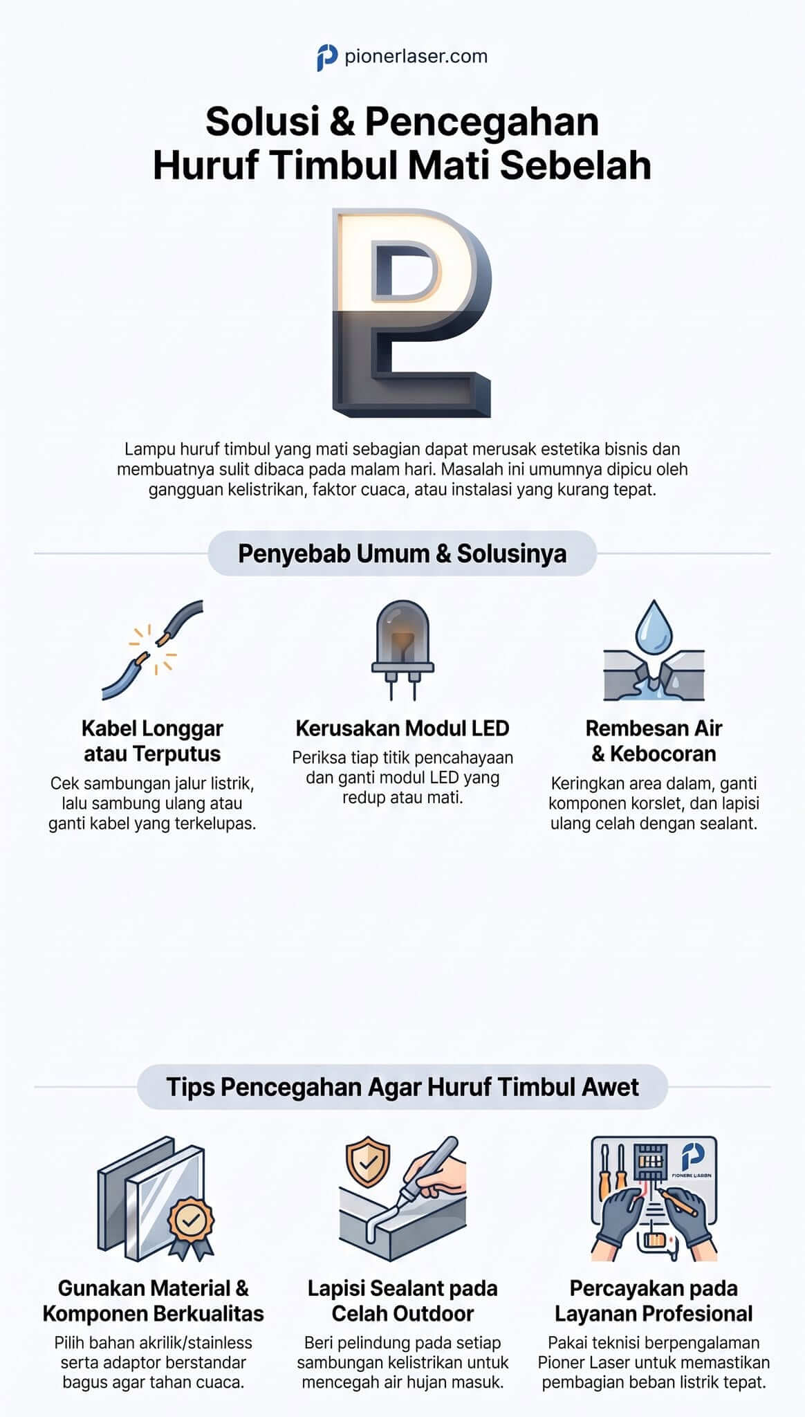 Huruf Timbul Mati Sebelah