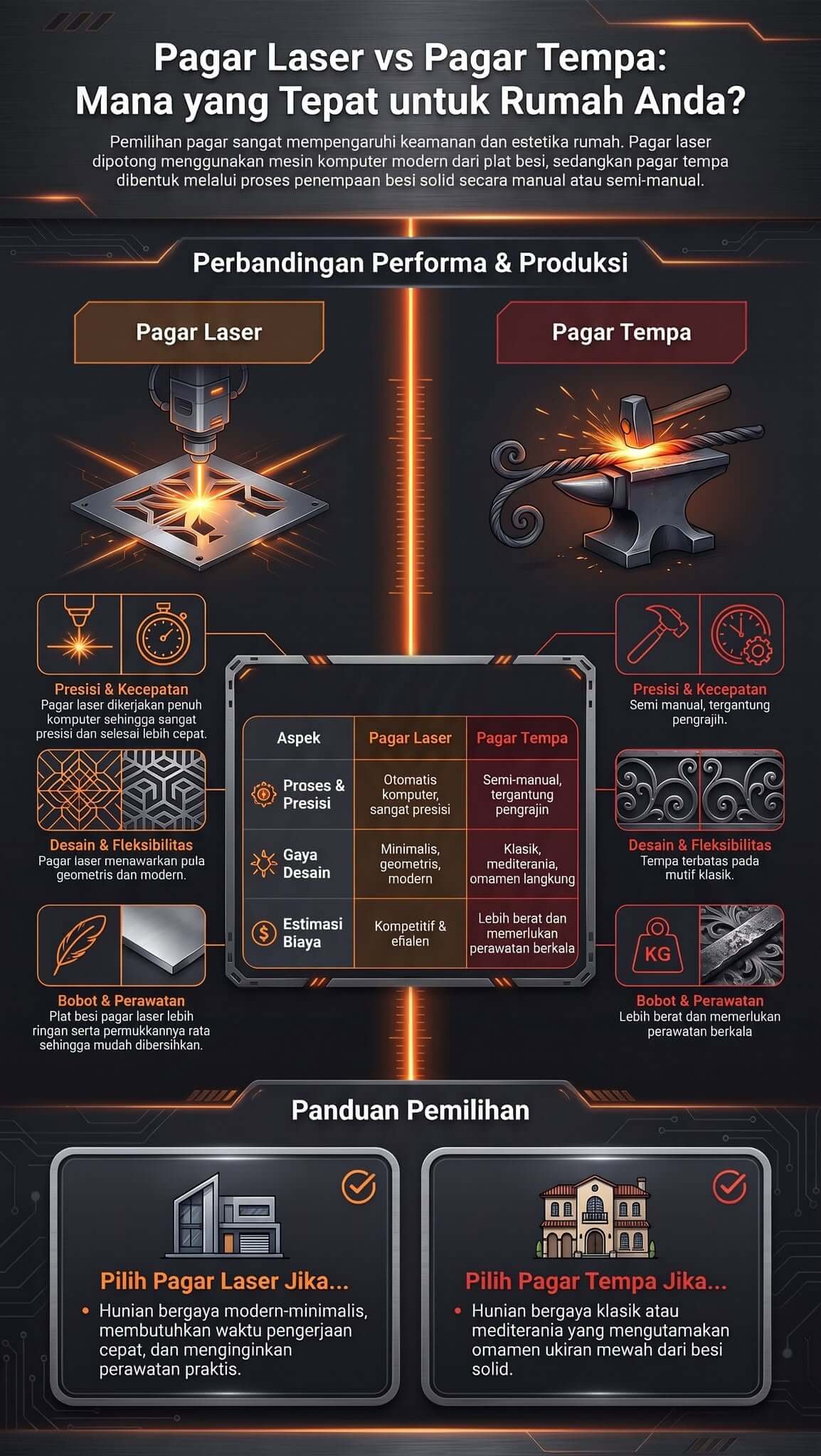 Pagar Laser vs Pagar Tempa Pagar Laser vs Pagar Tempa